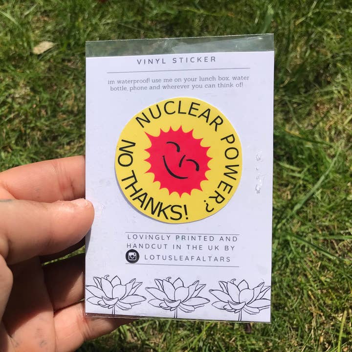 ¿Energía nuclear? Adhesivo de vinilo vintage No Thanks para venta al por mayor de lotusleafaltars