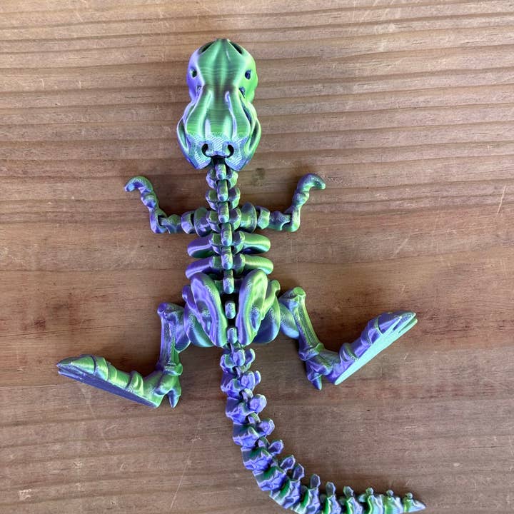 LNZ Custom Design – Brinquedo Fidget - Crianças por atacado – Esqueleto de Tyrannosaurus Rex impresso em 3D3
