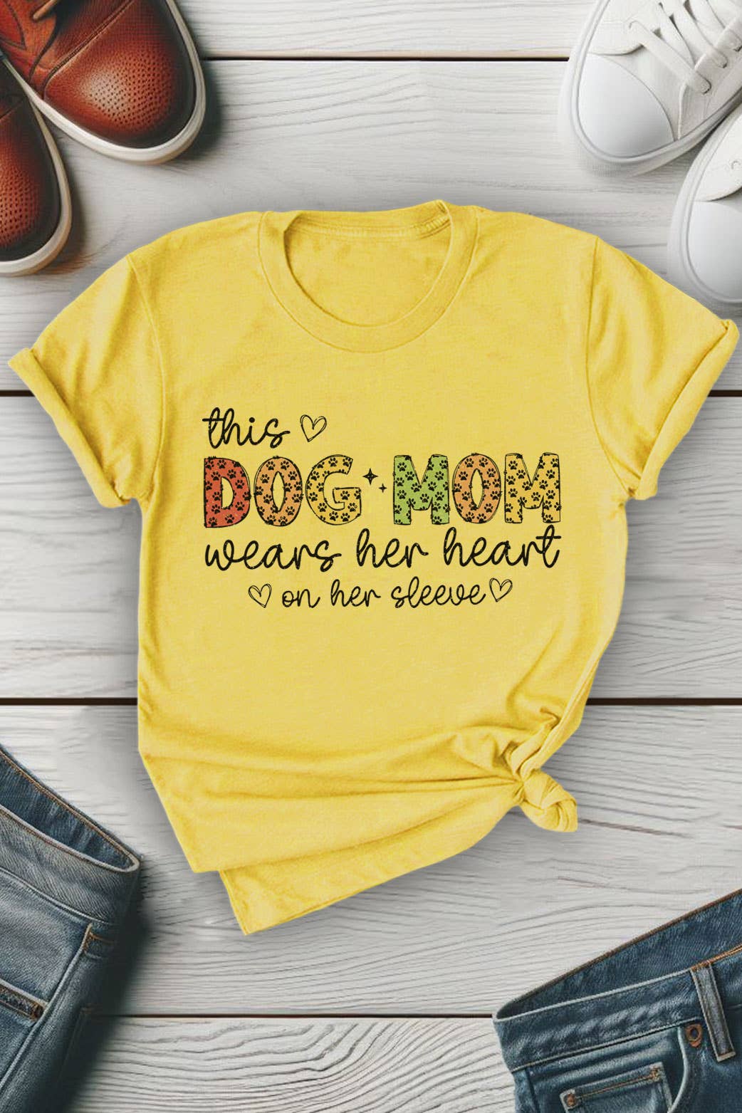 Top Avenue - Vendita all'ingrosso Maglietta serigrafata - Donna - This Dog Mama Wats Her Her Her Her Her Her Her Her Her Her Her Her Her H3