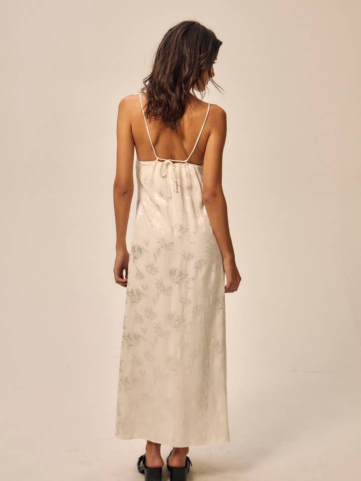 Nitah - Wholesale Dress - Women's - Léonie dress in ecru jacquard2