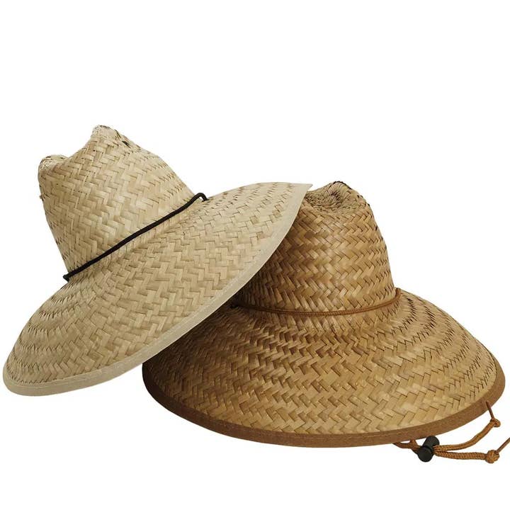 Palm Straw Sun Hat - Style Barracuda (Prepack of 12) for wholesale by American Hat Makers