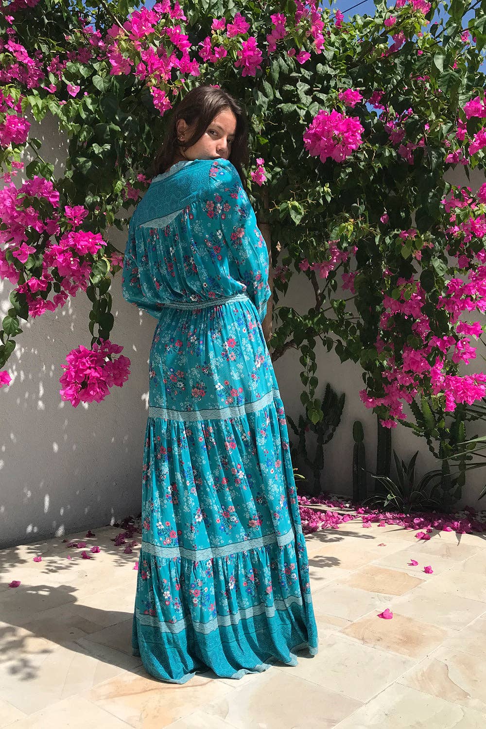 Alannah Maxi Dress - Capri Blue for wholesale on Faire9