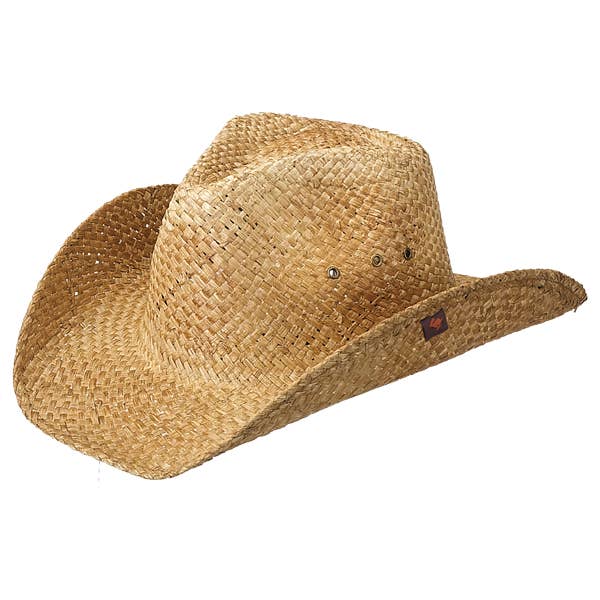 Peter Grimm - Wholesale Cowboy Hat - Unisex - Maverick Straw Western Drifter Cowboy Hat