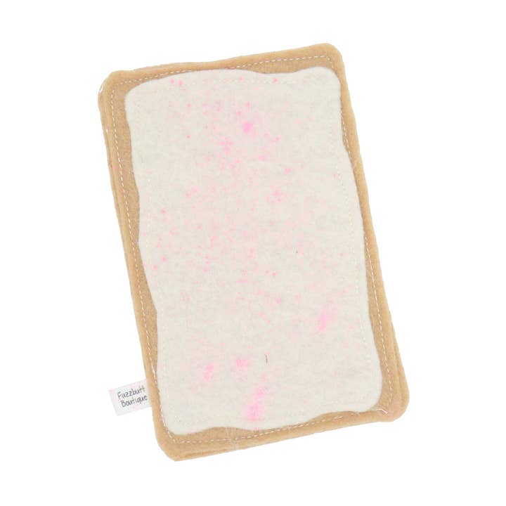 Strawberry Poptart -Felt kattmyntleksak för wholesale av Fuzzbutt Boutique LLC