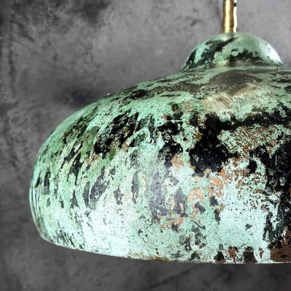 SaharaKesh - Wholesale Chandelier/Hanging Light - Blue Patina Copper Pendant Light Fixture, Island Kitchen
