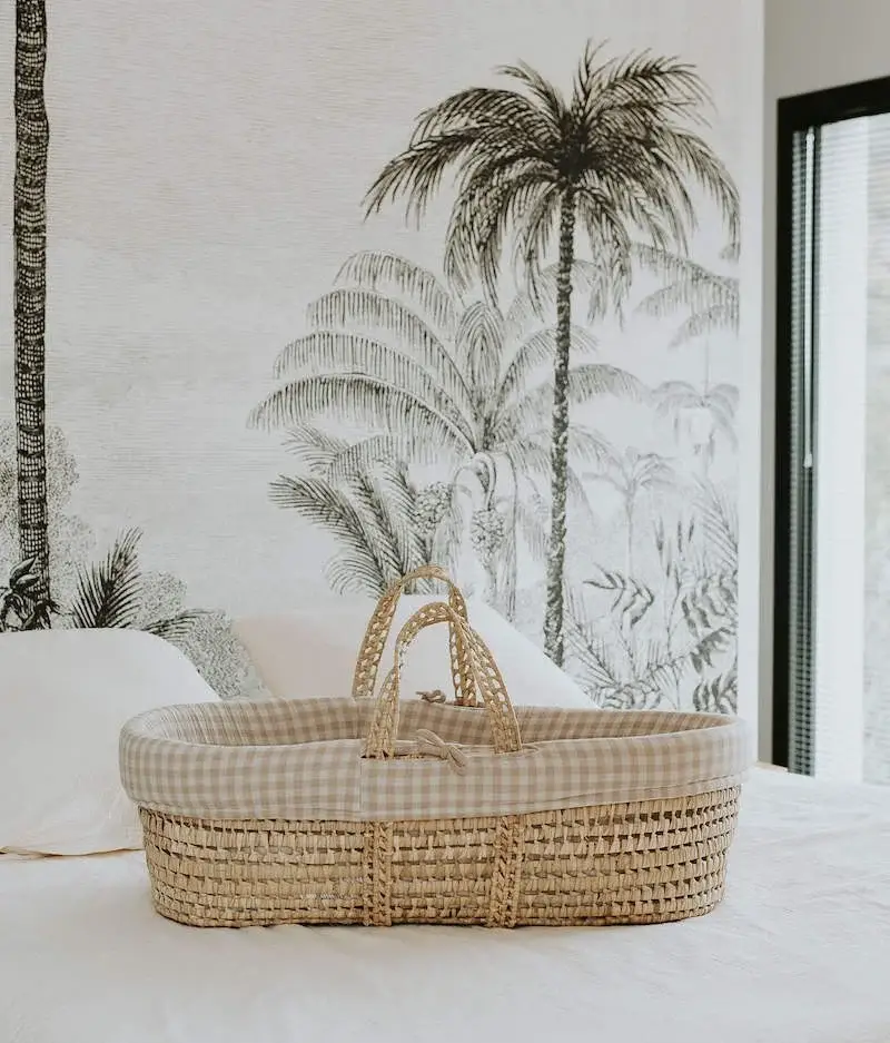 Manufacture des bébés français - Wholesale Bassinet - Baby - Bassinet vichy pebble1