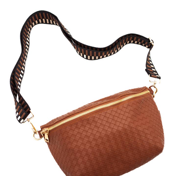 modern and chic - Wholesale Belt Bag - Women's - Rory Crisscross Oversized Belt Bag5