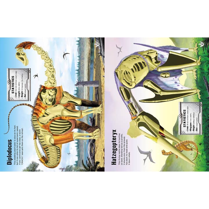 HarperCollins - Wholesale Coloring & Activity Book - Kids & Baby - Build Your Own Dinosaurs Sticker Book : Usborne5