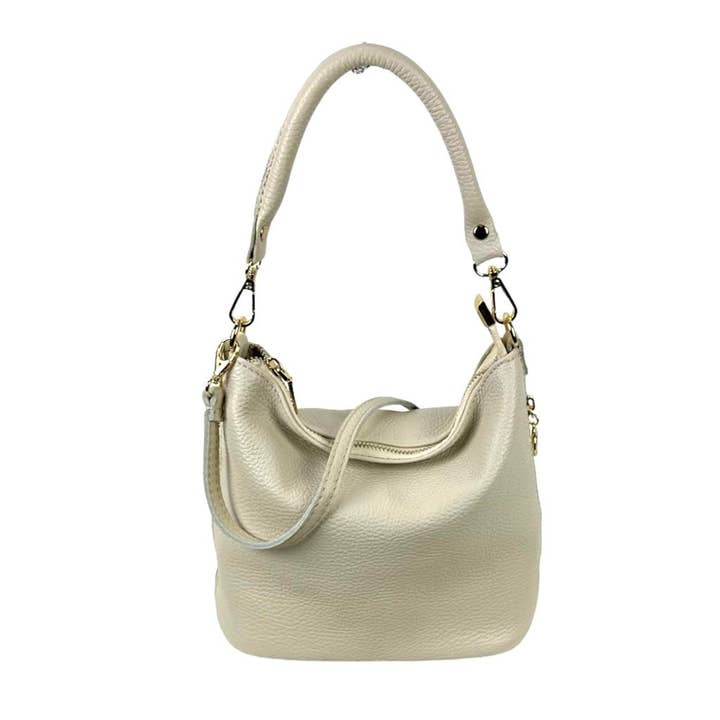 Chenson & Gorett - Wholesale Shoulder Bag - Women's - Leather bag with decorative side zippers5
