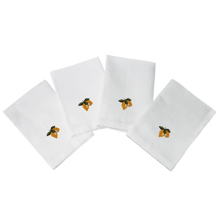 'Limone' Dinner Napkins (Set of 4) for wholesale by Casa Stilo