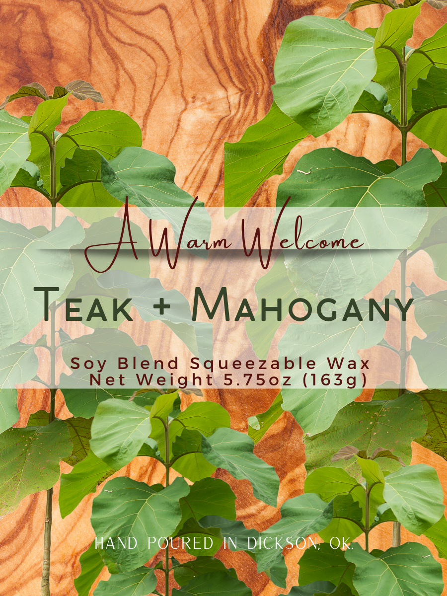 A Warm Welcome - Wholesale Wax Melt - Teak + Mahogany Softie | Super-Scented Squeeze Wax1