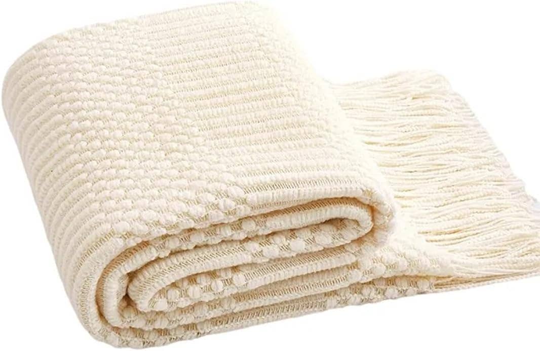 Fennco Styles - Vente Plaids - Couverture à rayures gaufrées 50 x 60 pouces8