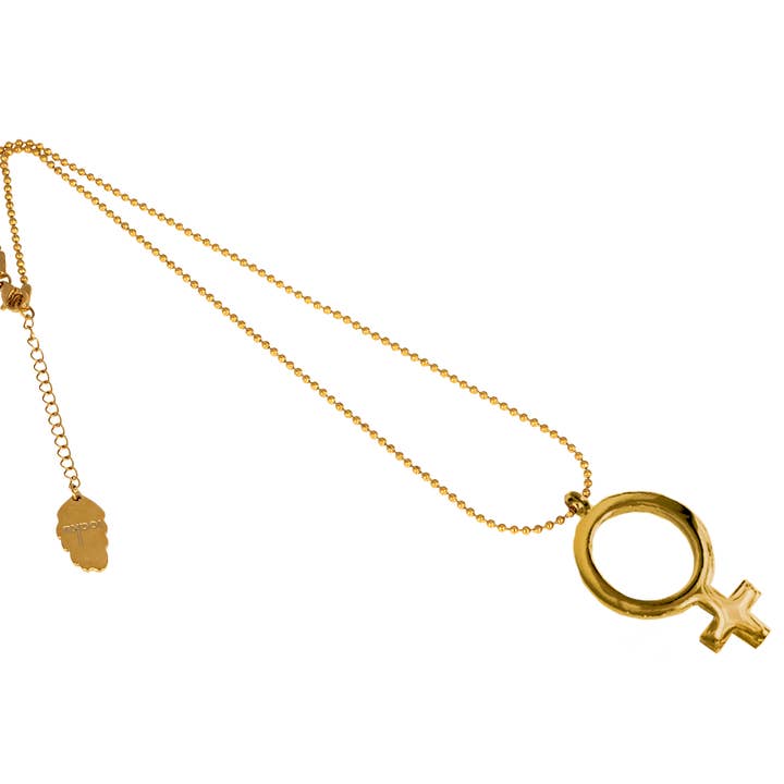 STATEMENT FEMALE SIGN NECKLACE for wholesale by IOAKU by Fanny Ek