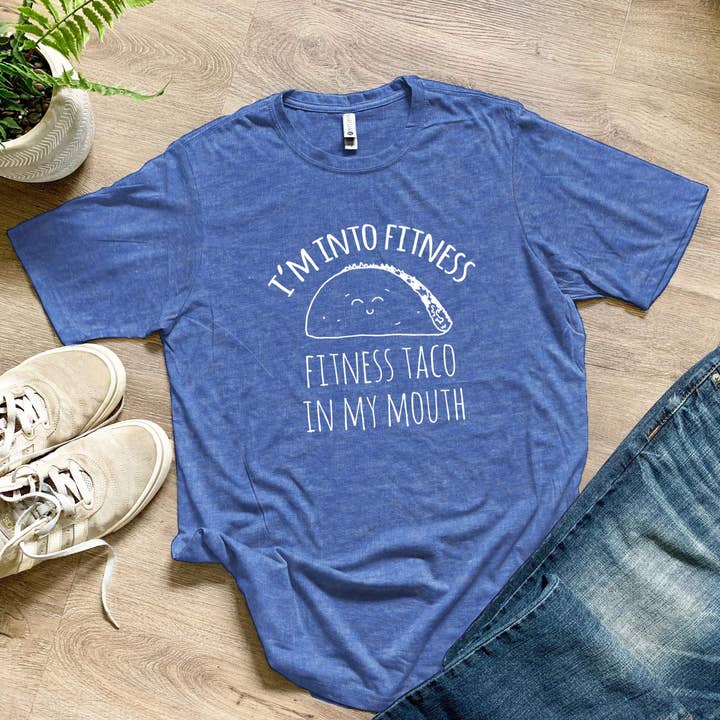 I'm Into Fitness, Fitness Taco In My Mouth - T-shirts voor heren voor wholesale door Moonlight Makers