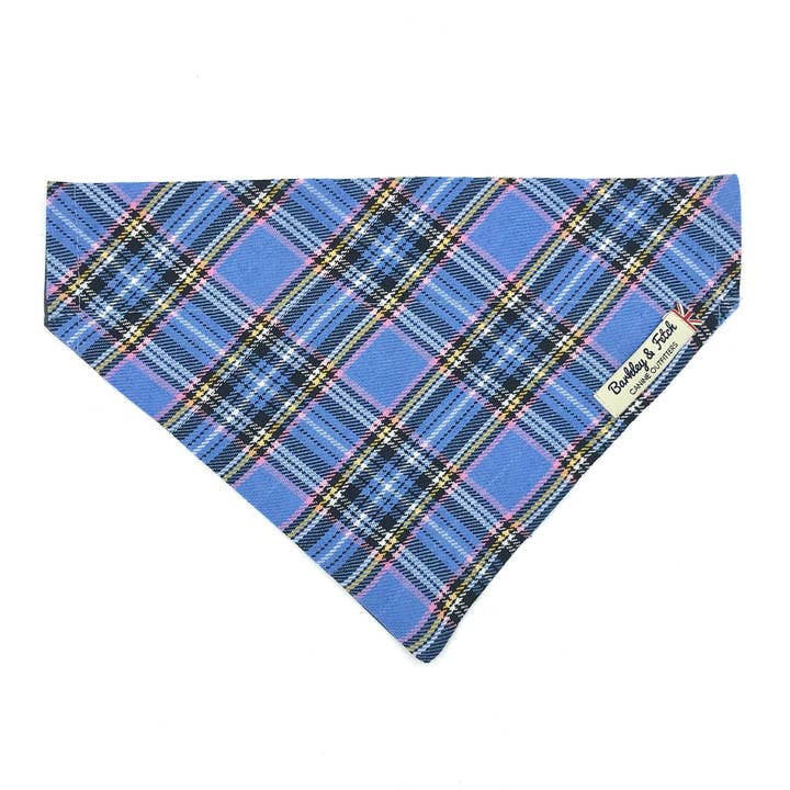 Barkley and Fetch - Wholesale Hondenbandana - Hond - Blue Tartan hondenbandana