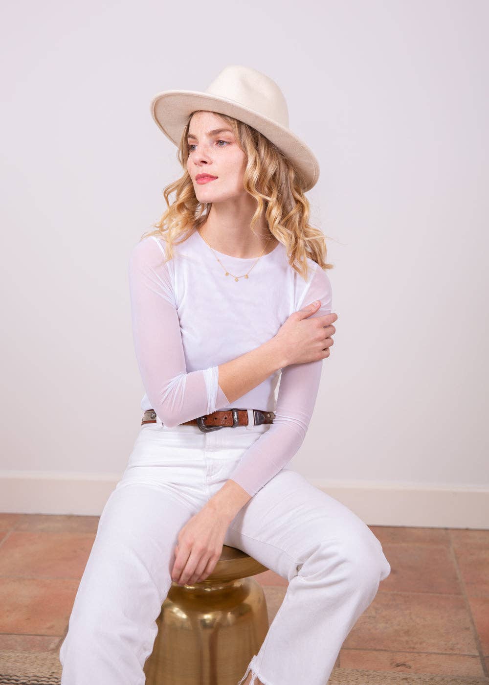 AMB Designs – Blusa - Mulher por atacado – Top Transparente Duplo Sólido Florence5