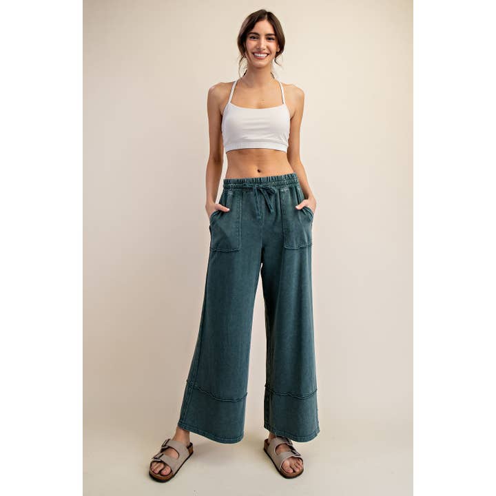 Rae Mode - Wholesale Pants - Women's - MINERAL WASHED WIDE LEG PANT