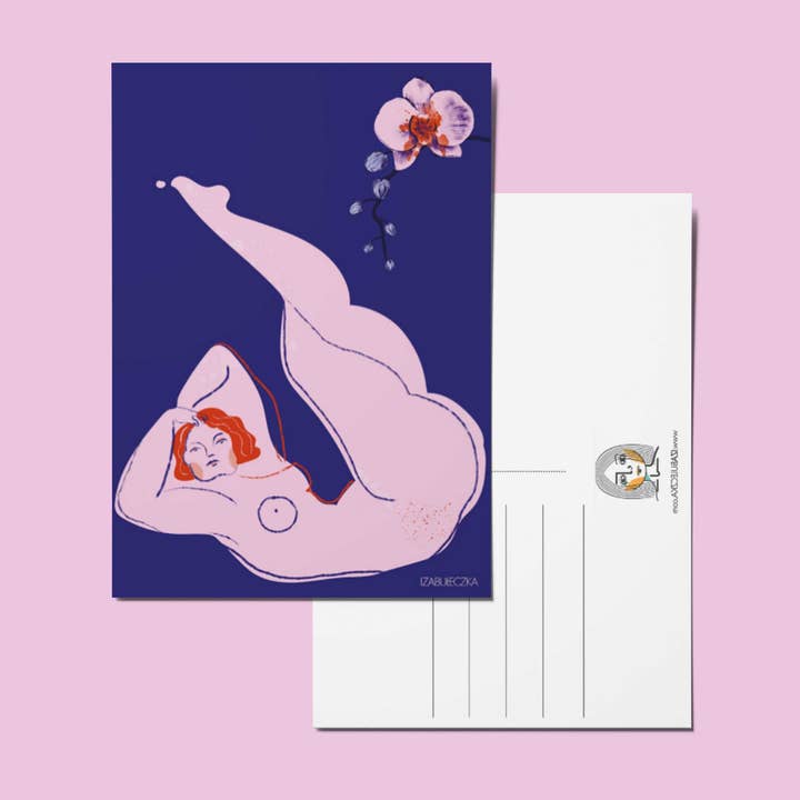 Postcard: Orchid for wholesale by Iza Bułeczka