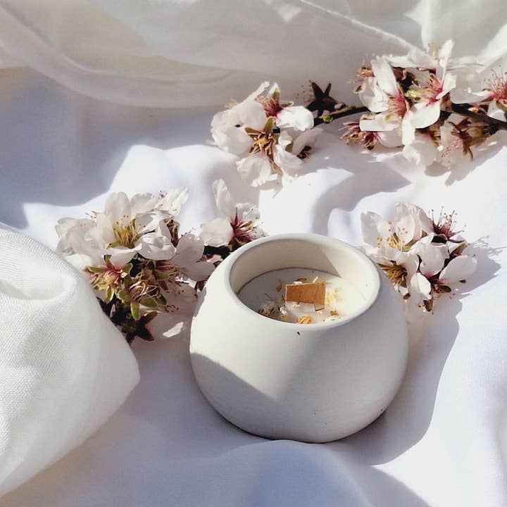 Your Nice Things - Candles - - Wholesale Jar/filled candle - Soybean candle round ylang-ylang and jasmine cement jar4