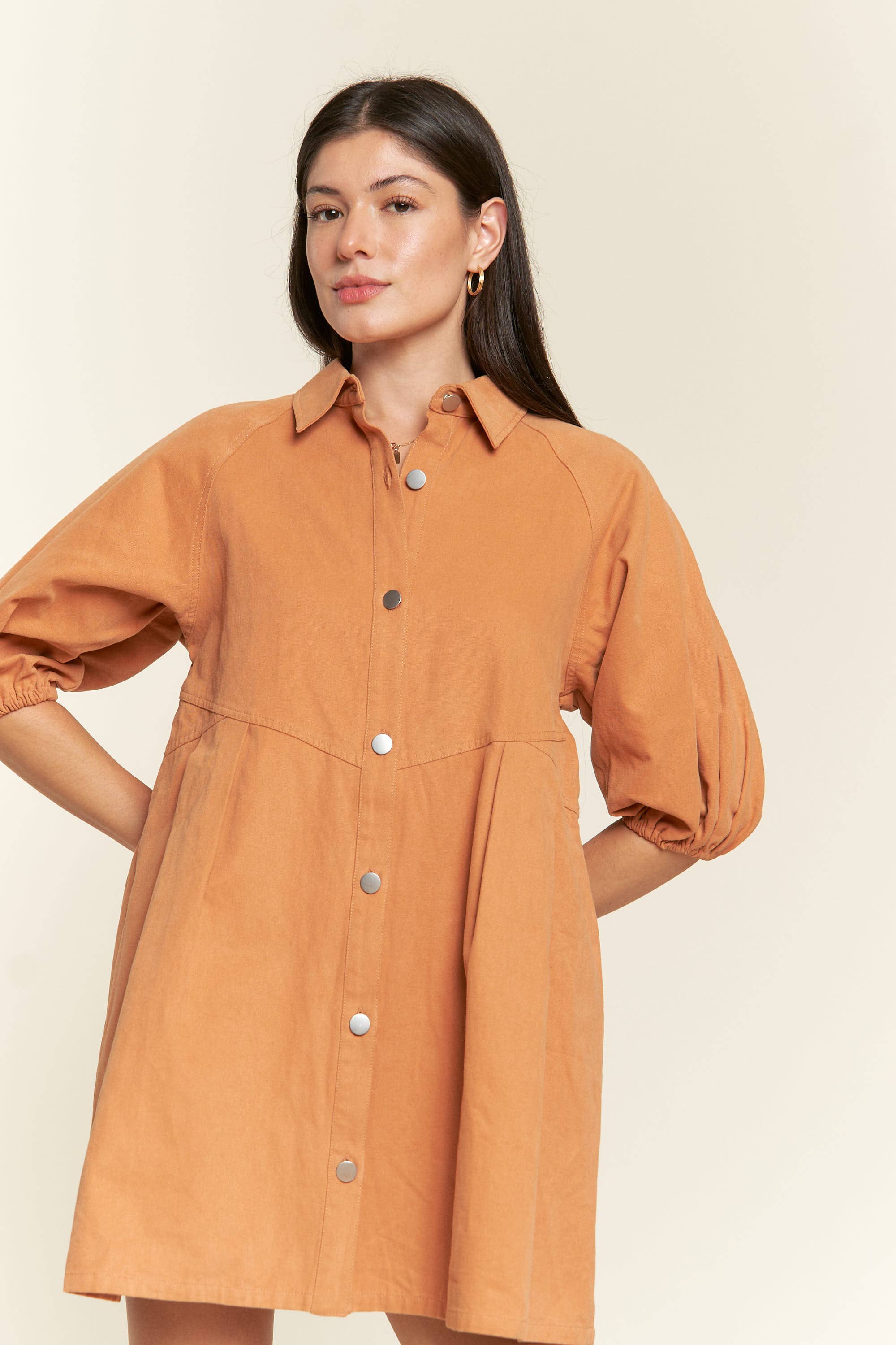 JADE BY JANE - Wholesale Dress - Women's - Washed denim style dress JJD5019 (Regular size only)6