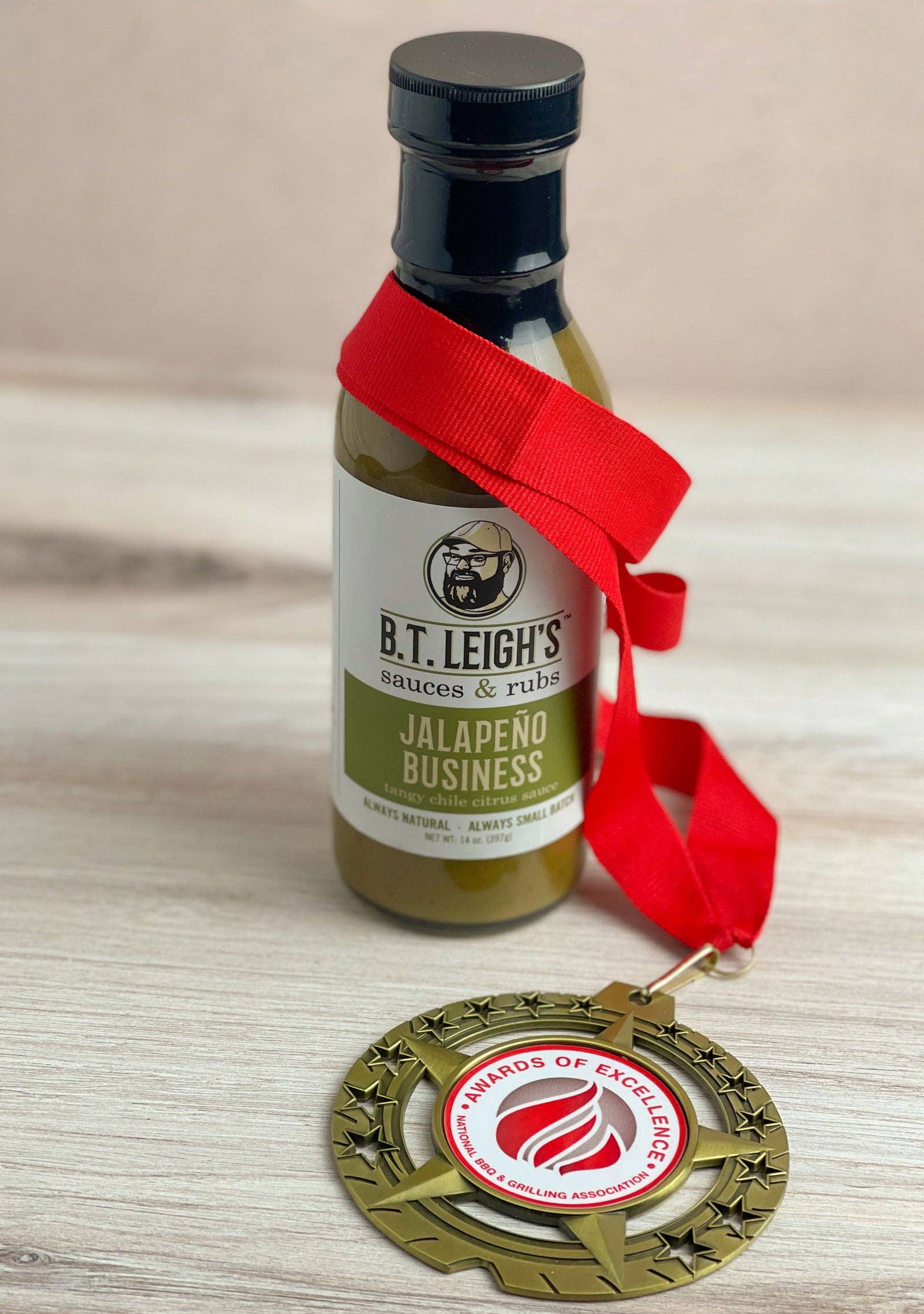 B.T. Leigh's Sauces & Rubs - Wholesale Hot Sauce - Jalapeño Business - Mango Chile Citrus Sauce - 14 oz Bottle7