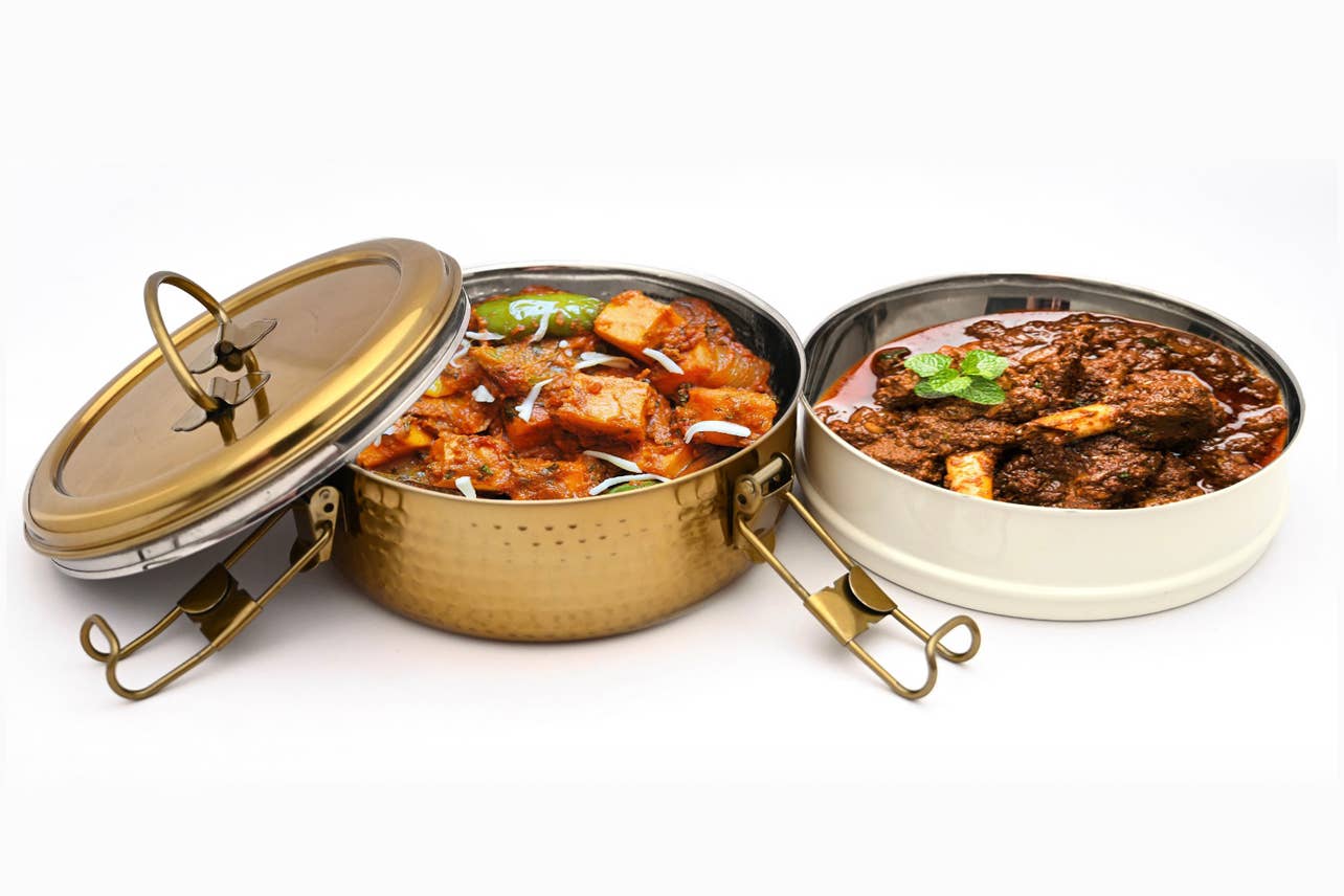 Verve Culture - Venta al por mayor Bolsa para almuerzo/fiambrera - Caja de Almuerzo Tiffin Grande de 2 Niveles6