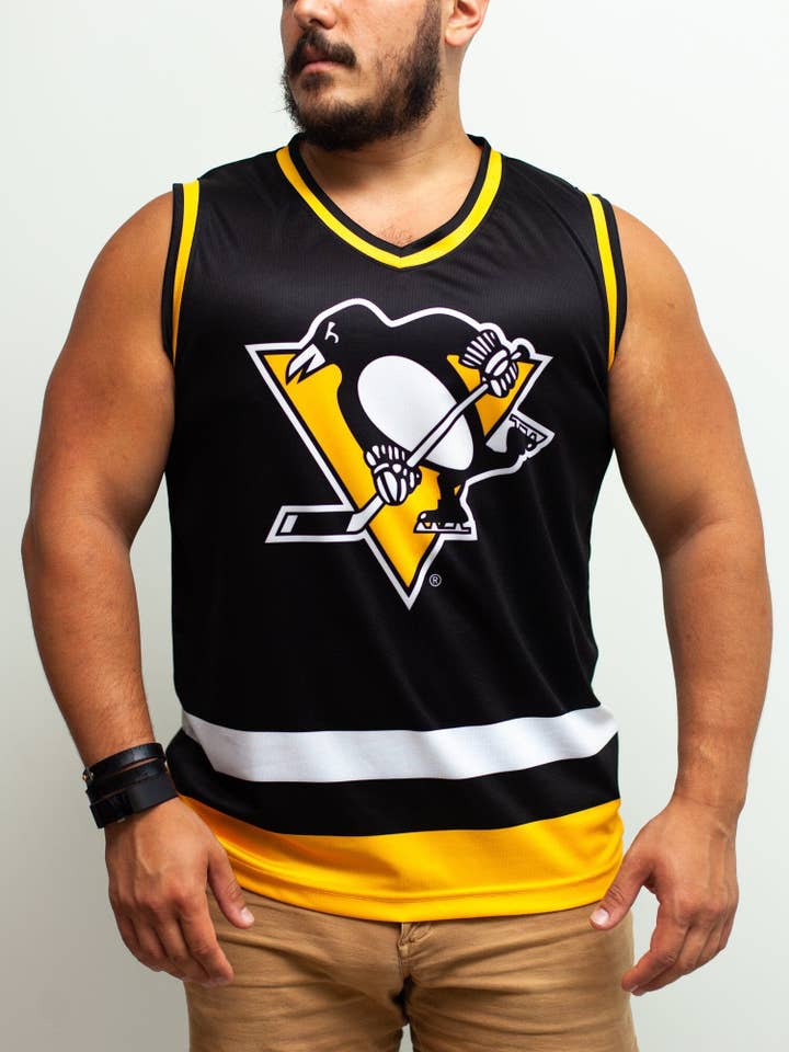 Pittsburgh Penguins Hockey Tank for wholesale by Bench Clearers