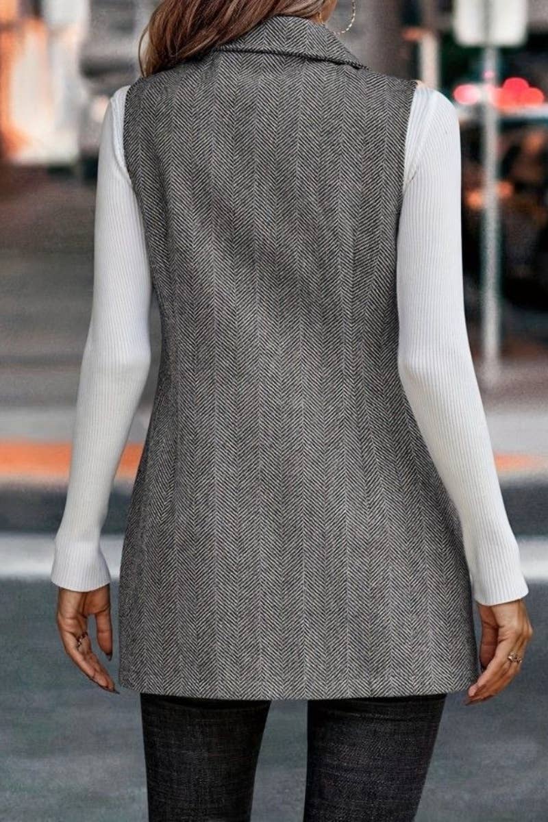 NINEXIS - Vente Blazer – femme - CWOCASL0021_BLAZER SANS MANCHES TENDANCE AUTOMNE/HIVER4