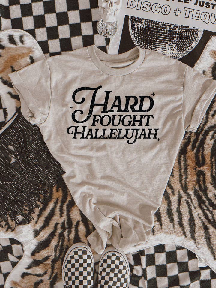 H+P Wholesale - Wholesale T-Shirt (Graphic) - Women's - Hard Felt Hallelujah Graphic Tee