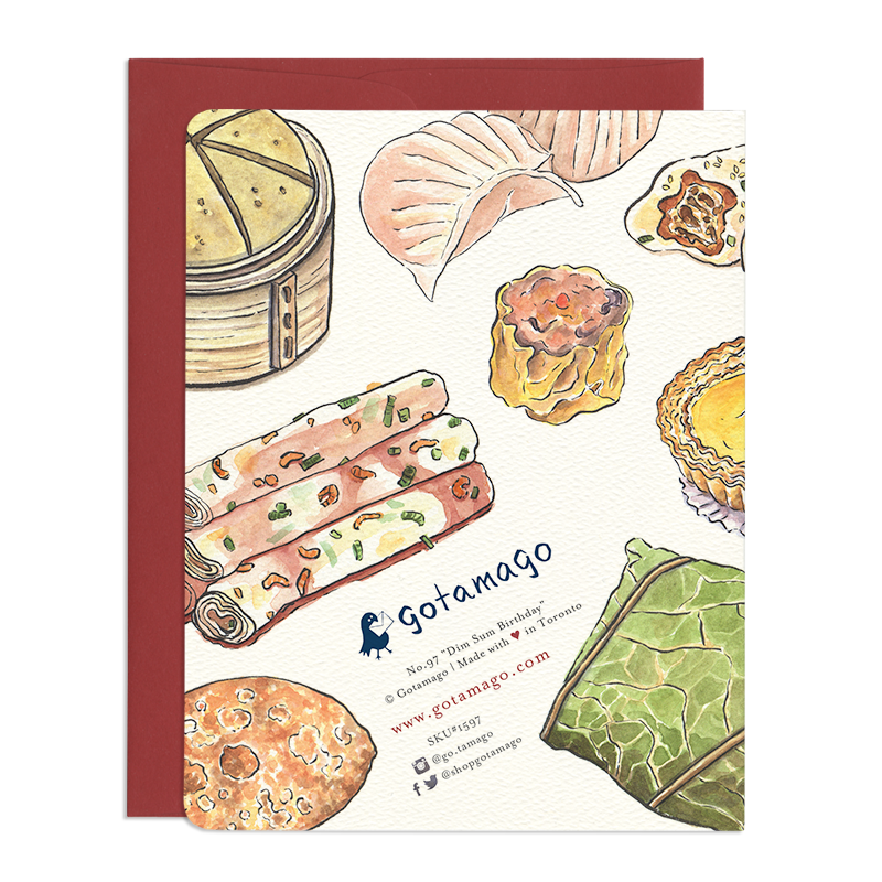 Gotamago - Wholesale Birthday Card - Dim Sum Birthday Card1