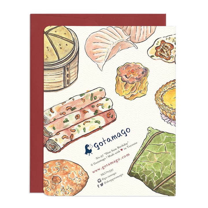 Gotamago - Wholesale Birthday Card - Dim Sum Birthday Card1