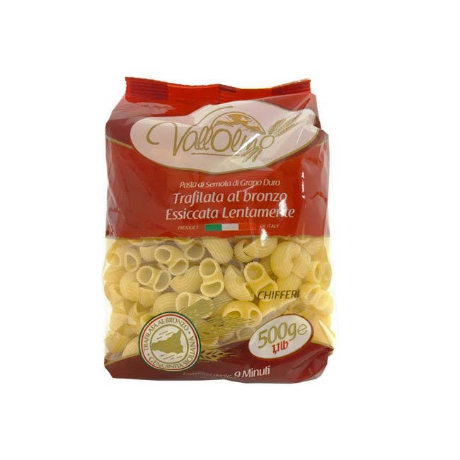 Emporio Sicilia - Wholesale Pasta - Sicilian Bronze-Drawn Chiffers Pasta - Pastificio Vallolmo