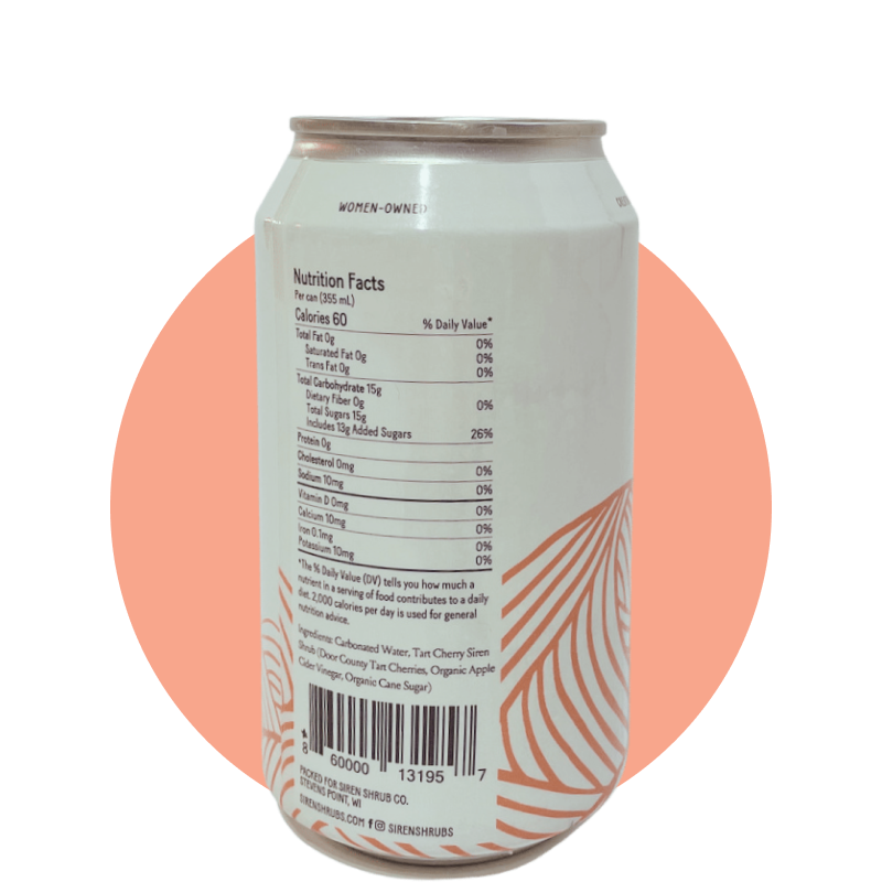 Siren Shrub Company LLC - Wholesale Soda/Carbonated Drink - Tart Cherry Sparkling Shrub (4 PK)2