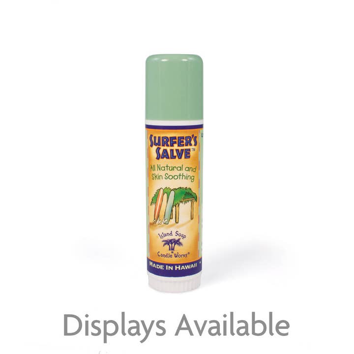 All Natural Surfer's Salve - .5 oz. Stick for wholesale by Island Soap & Candle Works