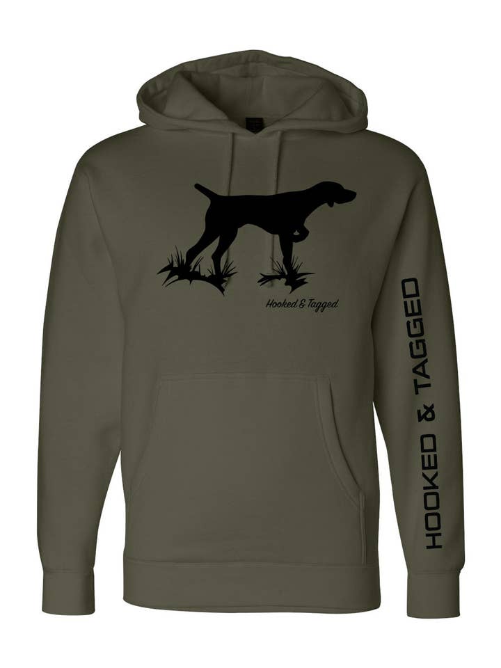 Hooked & Tagged – Hoodie - Homem por atacado – Moletom com Capuz Bird Dog3