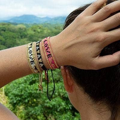 Love Is Project - Wholesale Beaded Bracelet - Custom Taj LOVE Bracelet - INDIA2