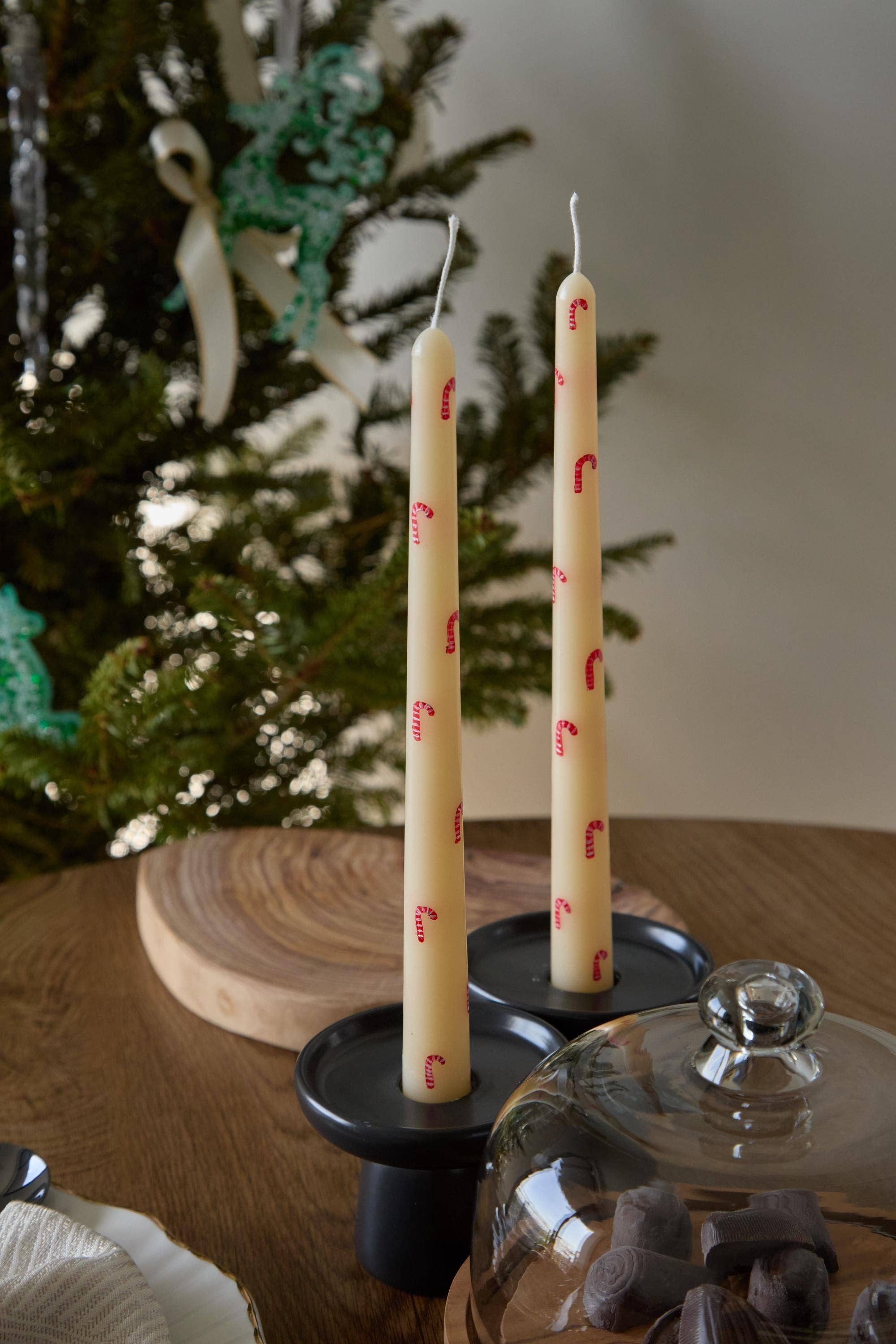 Aroma Therapy Candle - Wholesale Tapered Candle/Candlestick - Hand-Painted Christmas Taper Candle-1 piece
