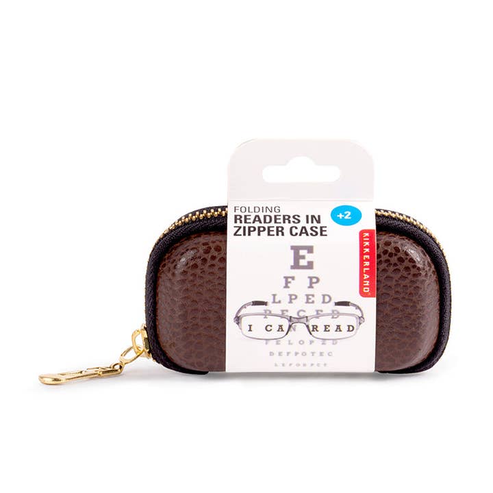 Folding Readers In Zipper Case for wholesale by Kikkerland Design Inc