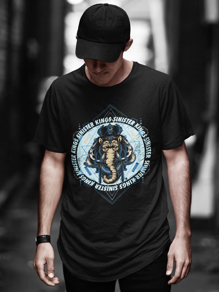 King Elephant - Camiseta masculina por atacado de Sinister Kings