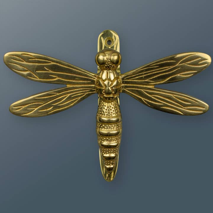 Brass bee – wholesale Knob/pull – Brass Dragonfly Door Knocker - Brass Finish2