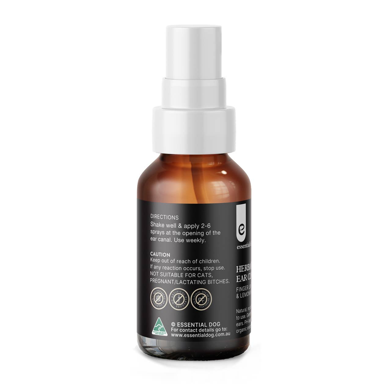 Essential Dog - Wholesale Pet Grooming Aid - Dog - Herbal Dog Ear Cleaner (Finger Lime & Lemon Myrtle)4