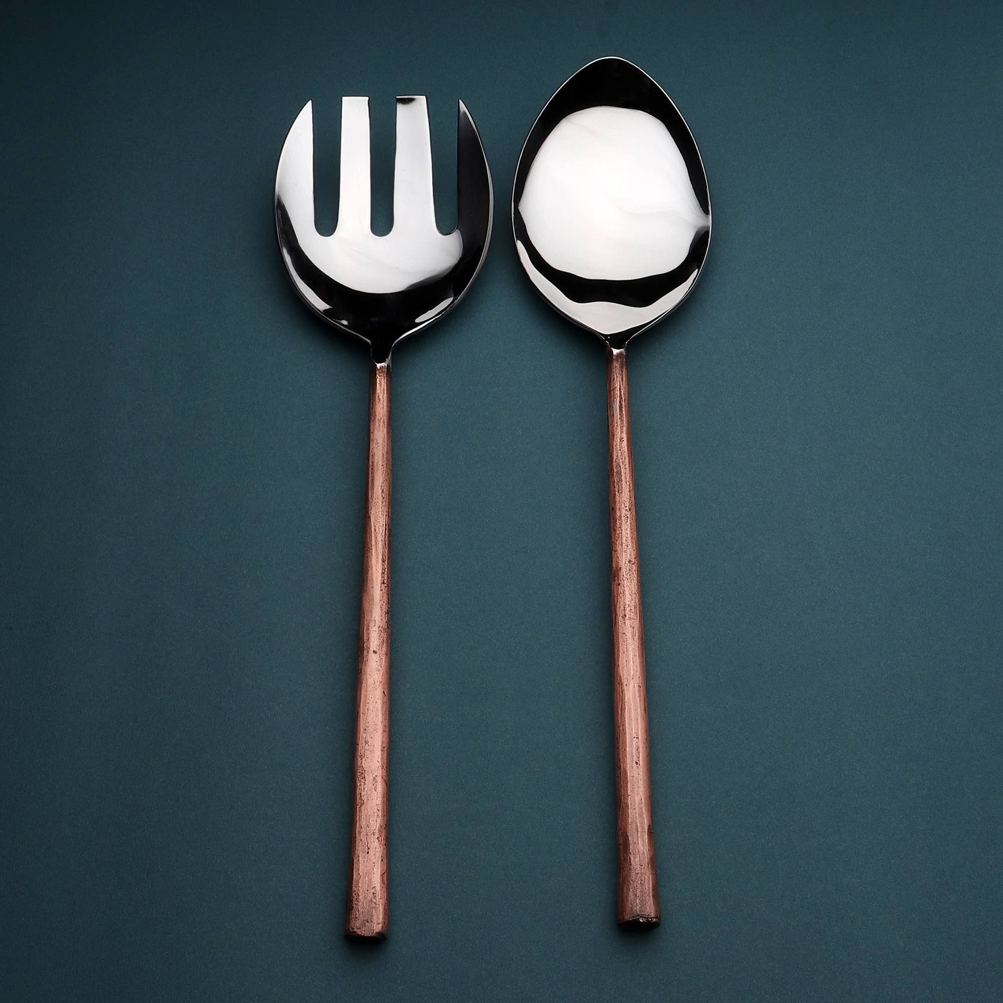 INOX artisans - Wholesale Serveergerei - INOX Sundance Salade voor 2 stuks Set2