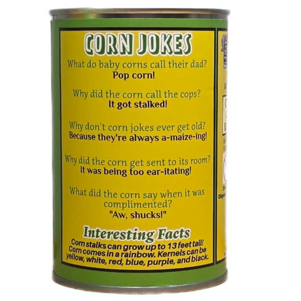 Canned Gifts - Wholesale Stuffed/Plush Toy - Kids & Baby - Canned Corn | Stuffed Animal Plush w/Funny Jokes2