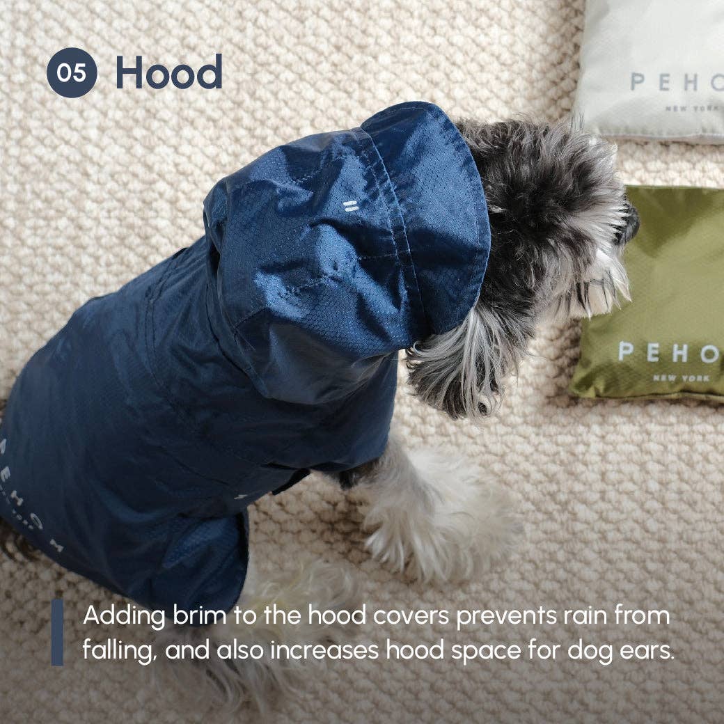 PEHOM - Venta al por mayor Chubasquero - Perros - Impermeable tipo cápsula - Morado15