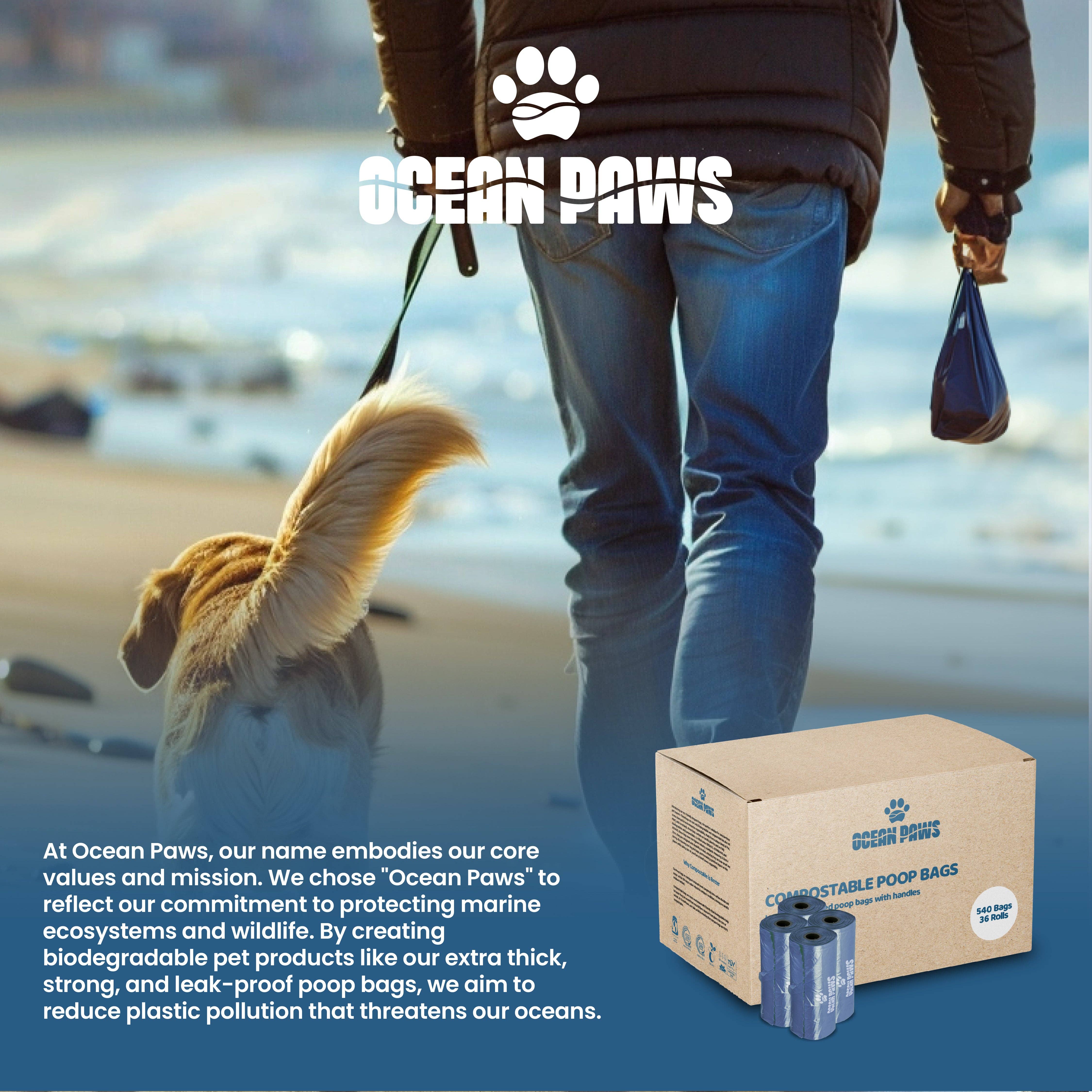 OurPetsLife – wholesale Pet poo bag – Compostable Dog Poo Bags 36 rolls (540 bags)5