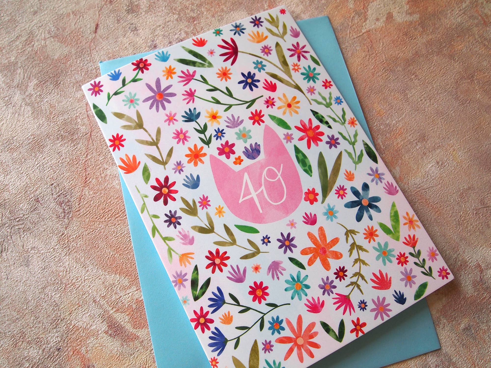 I LIKE CATS – wholesale Birthday card – 40th Birthday Cat themed birthday card5