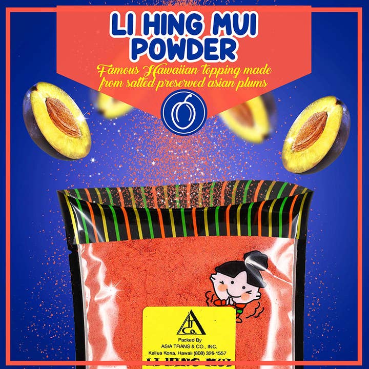 Li Hing Mui-poeder voor wholesale door Snack Hawaii