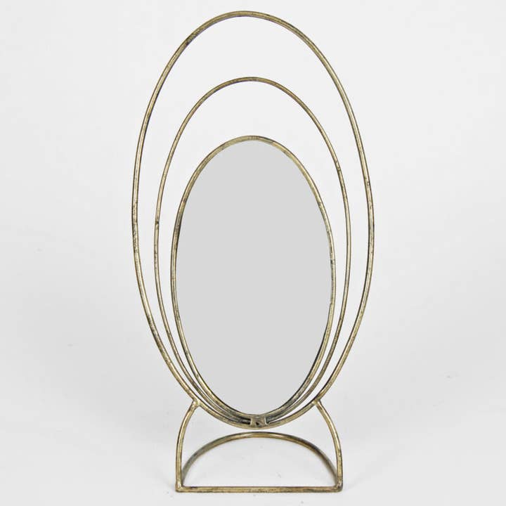 Oval Mirror On Stand for wholesale by Originals International Ltd