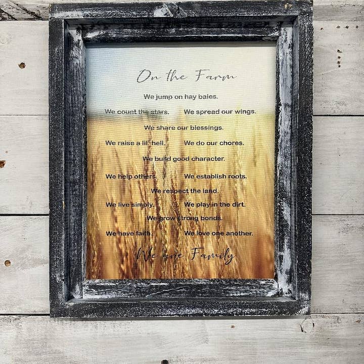 Auf dem Bauernhof Bauernhausschild für den Großhandel von 316 Legacy LLC