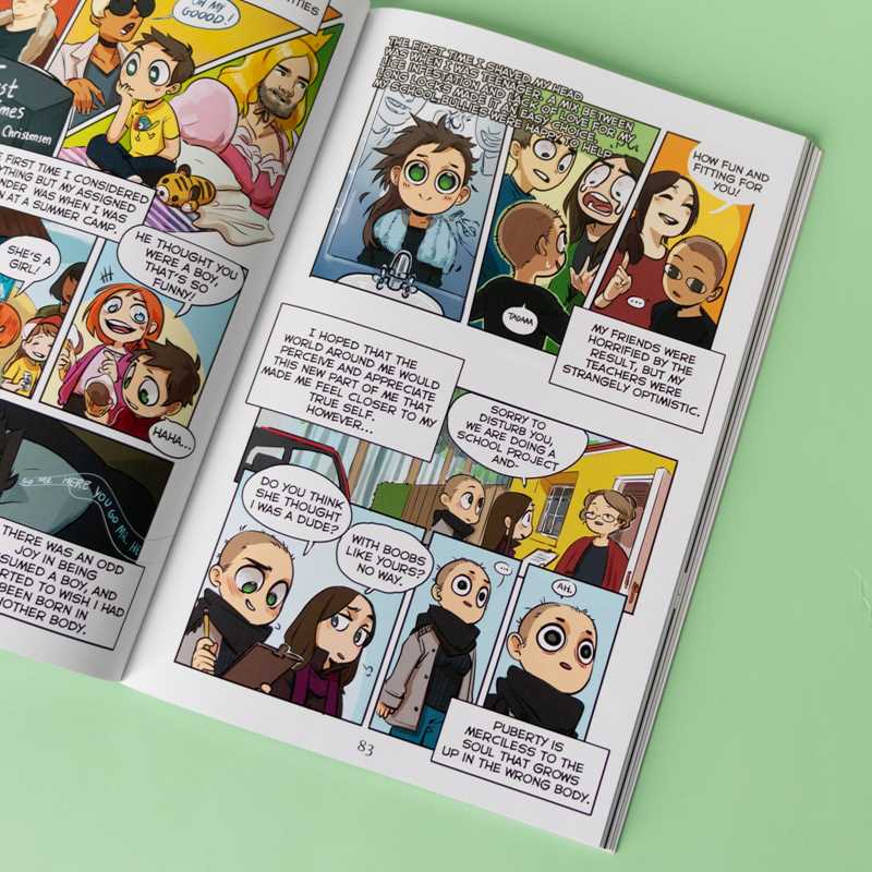 Simon & Schuster - Wholesale Comic Book - Out Side: Trans & Nonbinary Comics by5